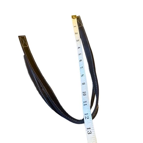 IZOD Women's Beige Straw Tote Bag with Brown Leather Handles - Boho Summer Style - Picture 8 of 8